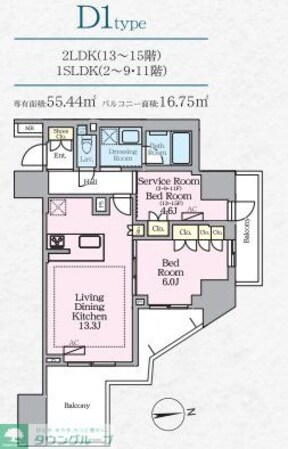 LUXENA八王子寺町の物件間取画像